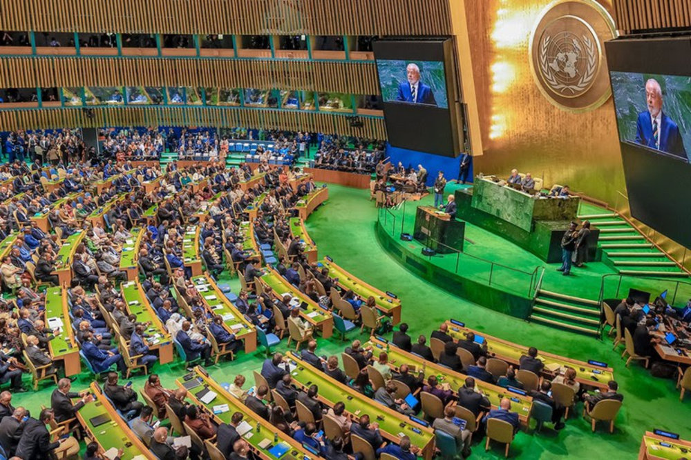 Presidente discursa na abertura da 78ª Assembleia Geral das Nações Unidas, em Nova York