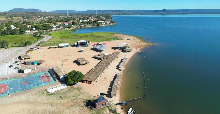 Praia do Coco possui uma estrutura fixa e permanece ativa durante todo o ano.|Hermes Macedo/SecomTO