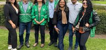  Comitiva brasileira e equipe local durante visita ao Jardim Botânico.|Divulgação/Acervo Pessoal   