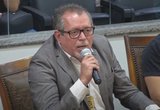 Presidente do Sinpol, Ubiratan Rebello.|Reprodução TV AL/You Tube