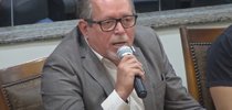 Presidente do Sinpol, Ubiratan Rebello.|Reprodução TV AL/You Tube