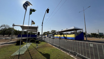 Parte de estrutura montada em 2024.