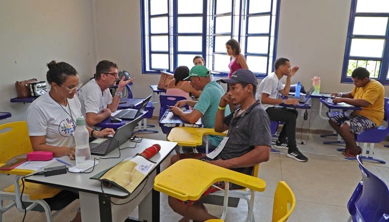 Imagem do 1° mutirão, no Taquari, realizado em 2024. 