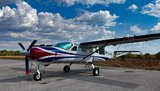 Aeronave equipada no aeroporto de Porto Nacional, onde foi montada a base de voos para o trabalho na região sudeste do Estado|Julia Carretero