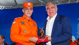  Laurez recebeu homenagem do comandante-geral do Corpo de Bombeiros, coronel Thiago Franco Santana.|Ademir dos Anjos/SecomTO
