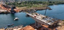 Algumas obras essenciais seguem em ritmo acelerado, como a Ponte JK, em Aguiarnópolis/TO, que, depois de desabar, está com 75% das obras de reconstrução concluídas |Divulgação/DNIT