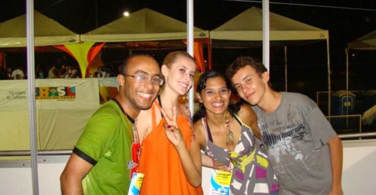 Equipe EstadoWeb marcando presença - Foto - USC