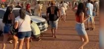 Momento que público correu dos tiros, em Gurupi do Tocantins. |Reprodução/Instagram Gurupi Memes
