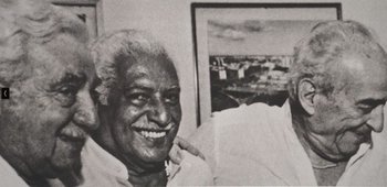 Jorge Amado, Dorival Caymmi e Carybé.