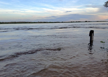 Rio Araguaia em trecho monitorado pelo Sistema de Alerta Hidrológico do SGB.|