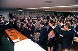Parte da bancada BBBB, parlamentares evangélicos realizam culto na Câmara dos Deputados|David Ribeiro/Câmara dos Deputados