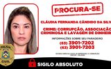 Imagem de Cláudia Fernanda divulgada pela Polícia Civil do Tocantins. |Divulgação PC/TO