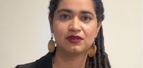 Thamires Lima, porta-voz do Coletivo Somos, anunciou a saída da base. |