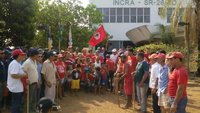 Imagem de 2015, quando ocorreu ocupação do Incra/TO na intenção de chamar a atenção do Governo Federal para famílias do Marighela. |