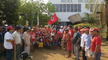 Imagem de 2015, quando ocorreu ocupação do Incra/TO na intenção de chamar a atenção do Governo Federal para famílias do Marighela. 