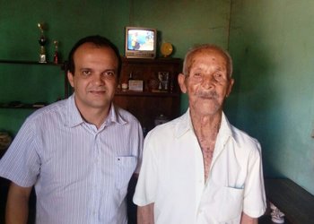 Joaquim Maia e o senhor Hilário Ribeiro, 97 anos de idade